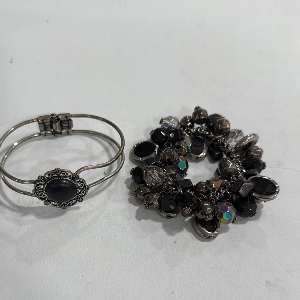 Black and Silver Elegant Bracelets